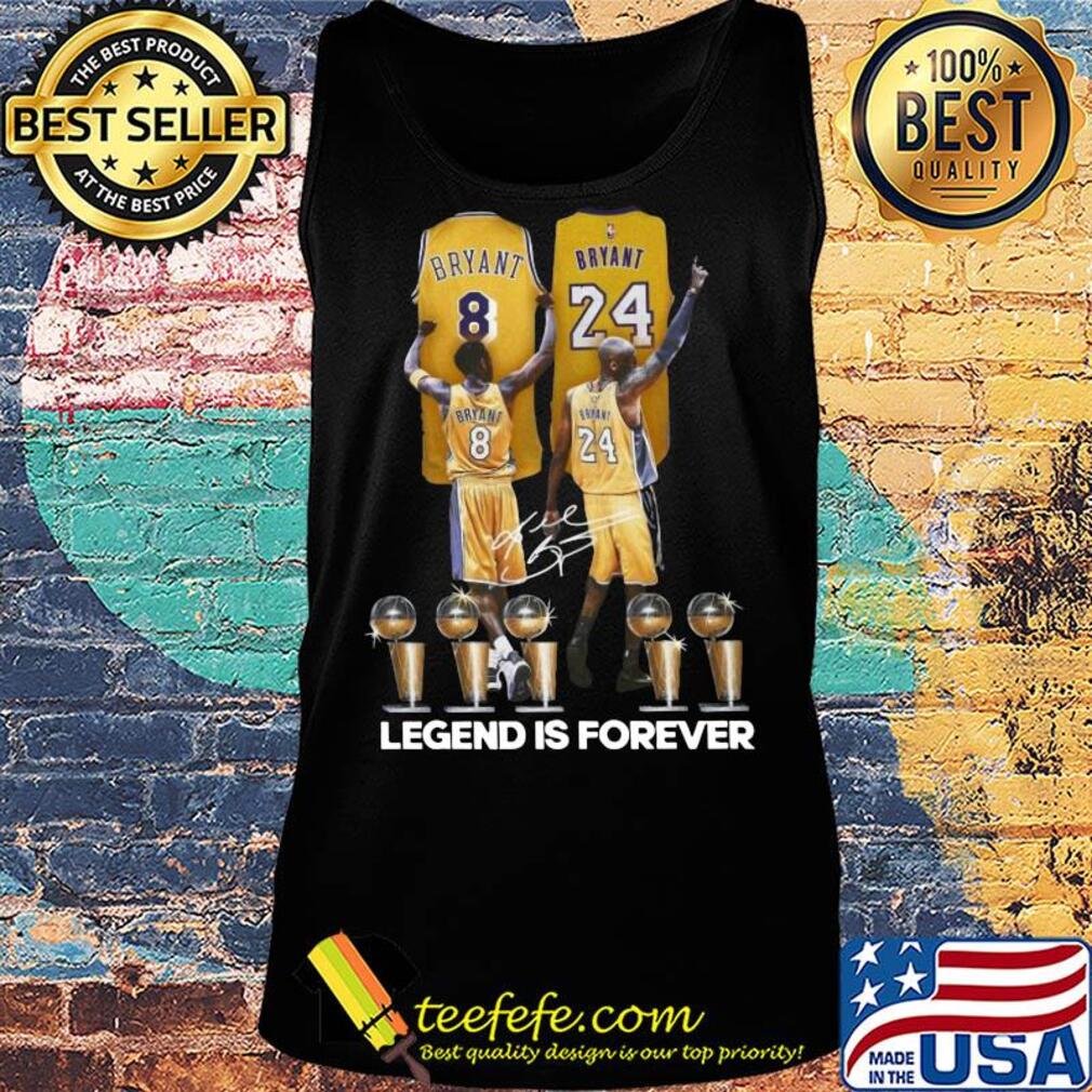 Los angeles 8 lakers bryant 24 signature legend is forever s Tank top Los angeles 8 lakers bryant 24 signature legend is forever s Tank top