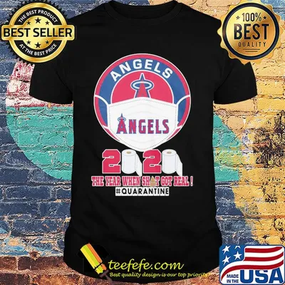 Los angeles angels mask 2020 the year when shit got real quarantine toilet paper shirt
