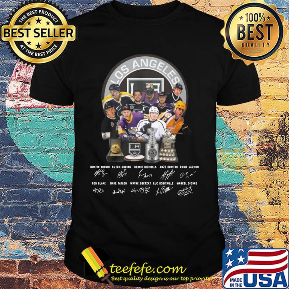 Los angeles kings hockey team players signatures shirt Los angeles kings hockey team players signatures shirt