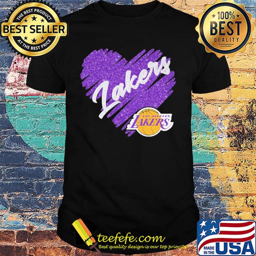 Los Angeles Lakers heart shirt Los Angeles Lakers heart shirt