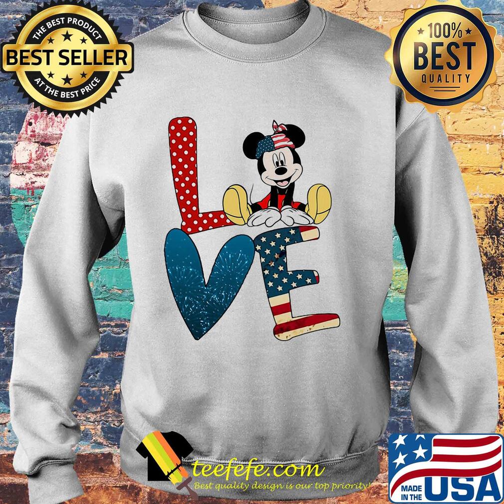 Love mickey mouse american flag firework independence day s Sweater Love mickey mouse american flag firework independence day s Sweater