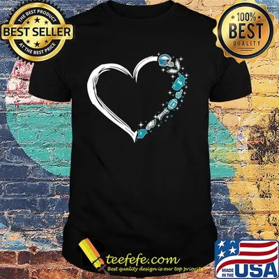 Love philadelphia eagles american football heart shirt