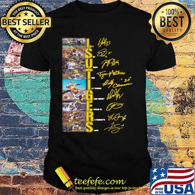 Lsu Tigers football team players signatures shirt