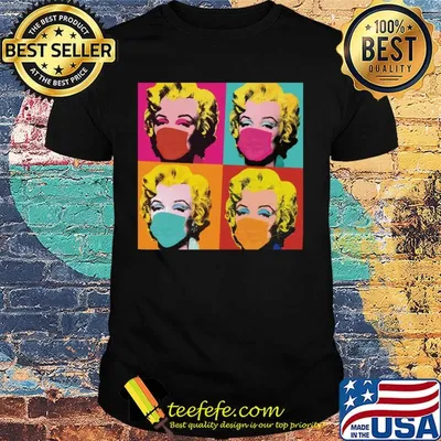 Marilyn monroe inspired mask bella muscle art shirt