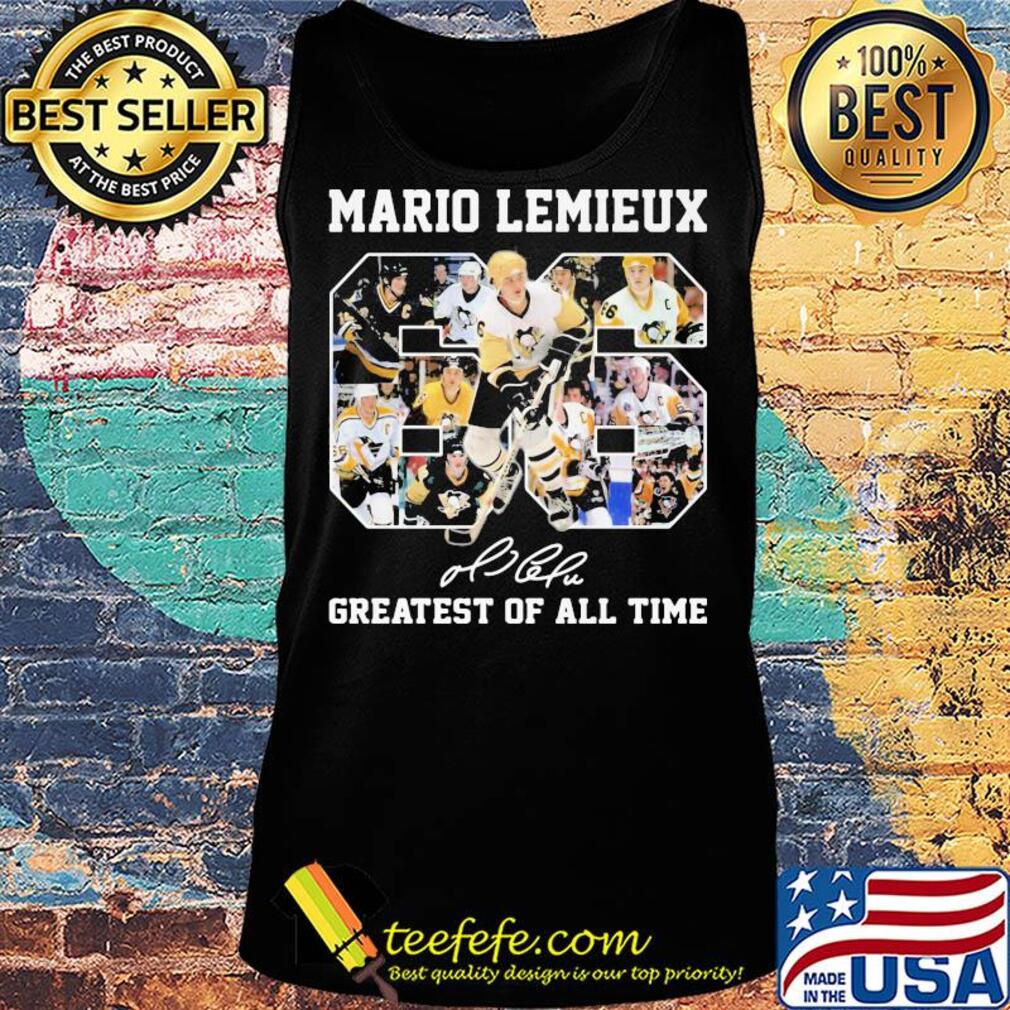 Mario Lemieux 66 greatest of all time signature s Tank top Mario Lemieux 66 greatest of all time signature s Tank top