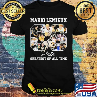 Mario Lemieux 66 greatest of all time signature shirt