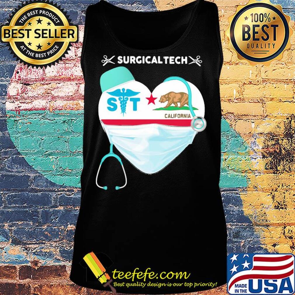 Medical Assistant Surgical Tech heart California Bear nurse mask s Tank top Medical Assistant Surgical Tech heart California Bear nurse mask s Tank top
