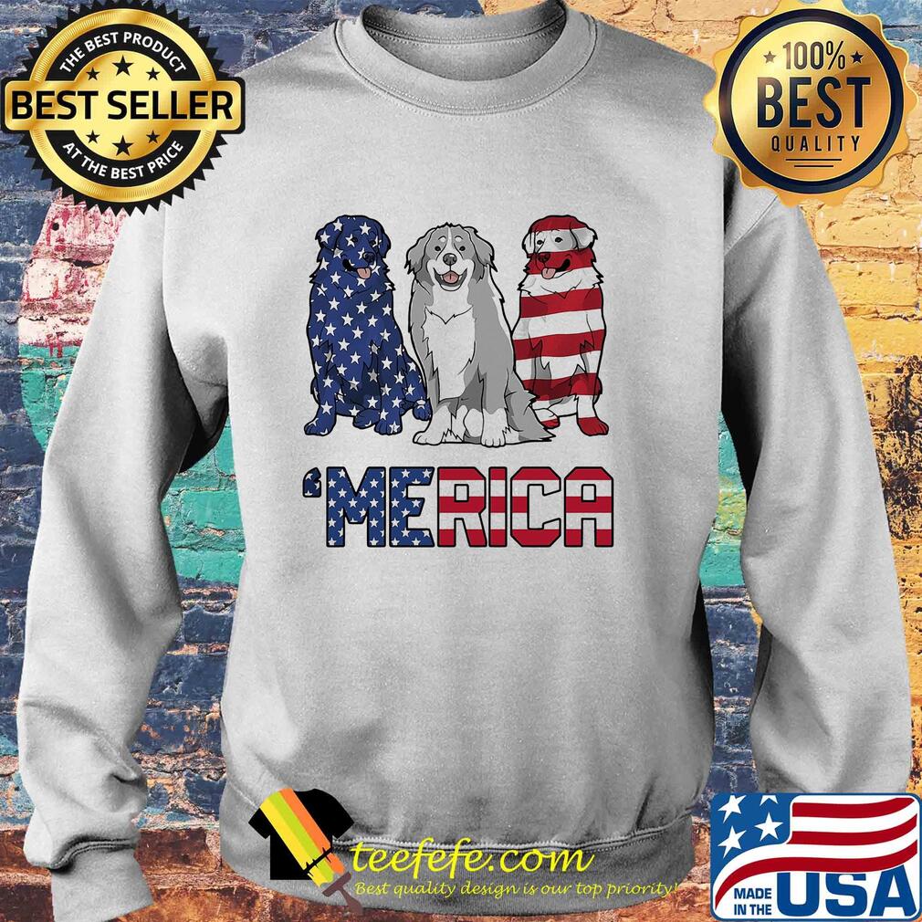Merica Bernese Mountain Dog American flag veteran Independence Day s Sweater Merica Bernese Mountain Dog American flag veteran Independence Day s Sweater