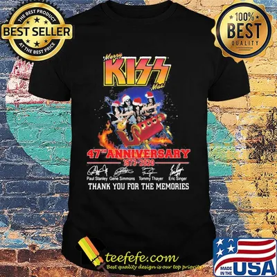 Mery Kiss 47th anniversary 1973-2020 thank you for the memories signature shirt