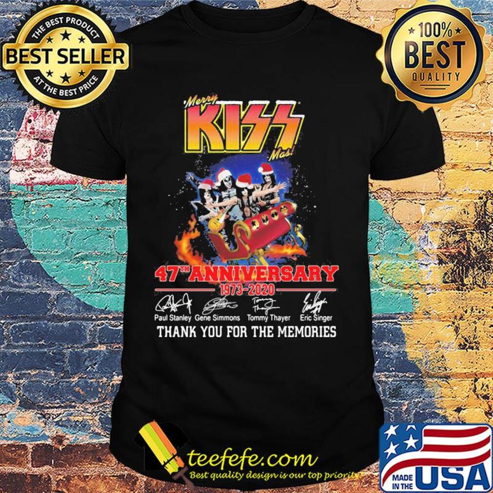 Mery Kiss 47th anniversary 1973-2020 thank you for the memories signature shirt