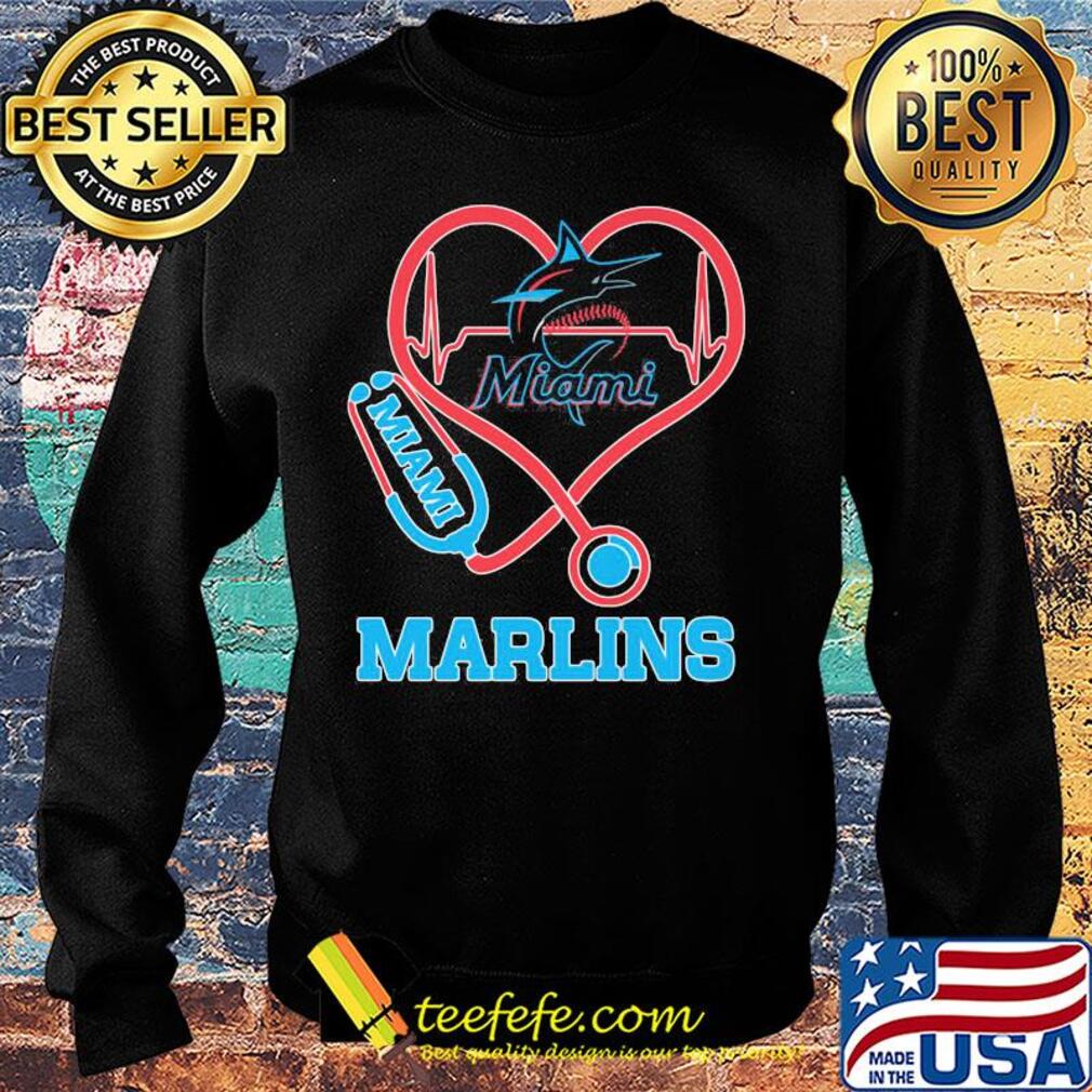 Miami marlins baseball stethoscope heart s Sweater Miami marlins baseball stethoscope heart s Sweater
