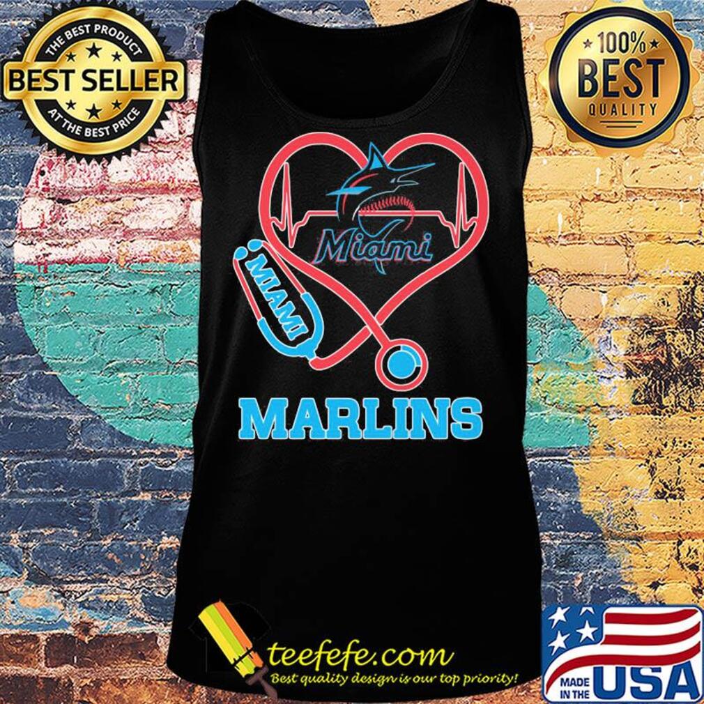 Miami marlins baseball stethoscope heart s Tank top Miami marlins baseball stethoscope heart s Tank top