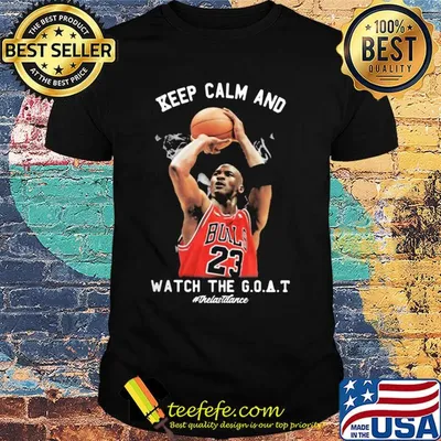 Michael jordan chicago bulls keep calm and watch the goat the last dance shirt