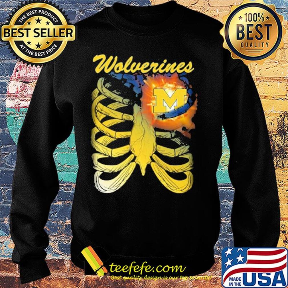 Michigan Wolverines Bone heart s Sweater Michigan Wolverines Bone heart s Sweater