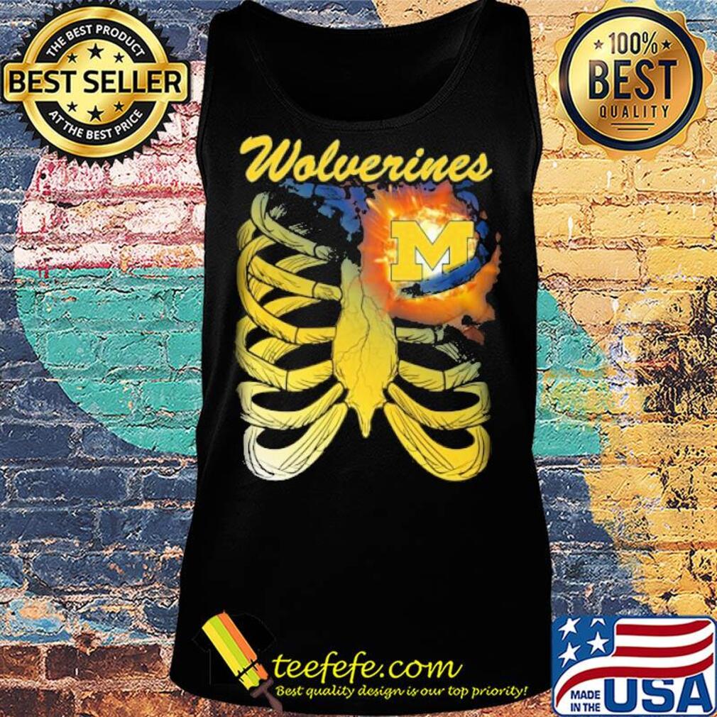 Michigan Wolverines Bone heart s Tank top Michigan Wolverines Bone heart s Tank top