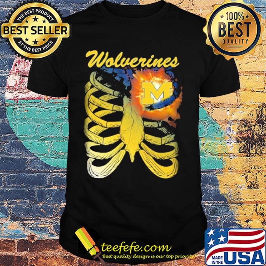 Michigan Wolverines Bone heart shirt Michigan Wolverines Bone heart shirt