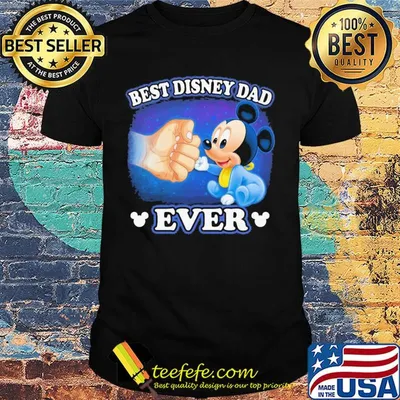 Mickey mouse best disney dad ever happy father's day shirt