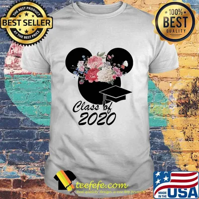 Mickey mouse class of 2020 flower shirt