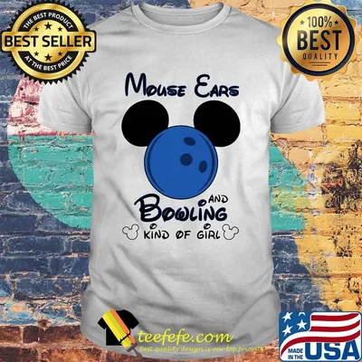 Mickey mouse ears and bowling kind of girl shirt
