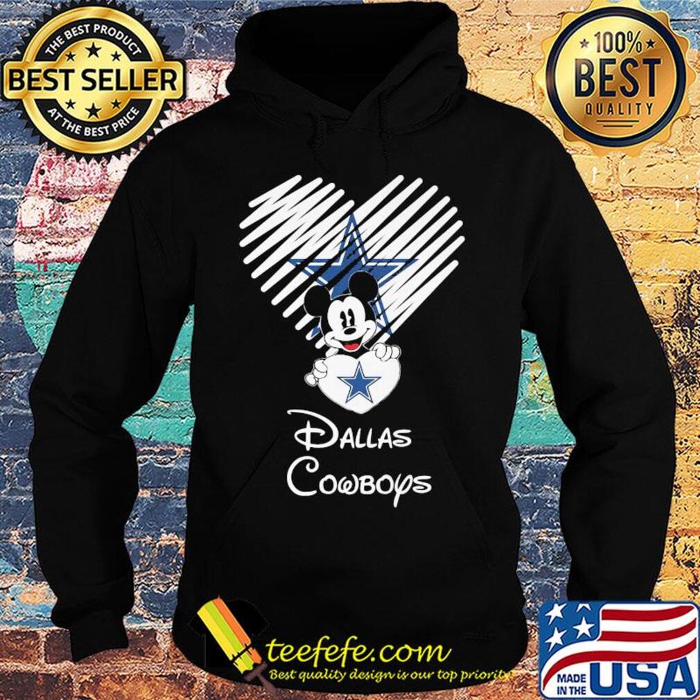 Mickey mouse hug heart dallas cowboys logo s Hoodie Mickey mouse hug heart dallas cowboys logo s Hoodie