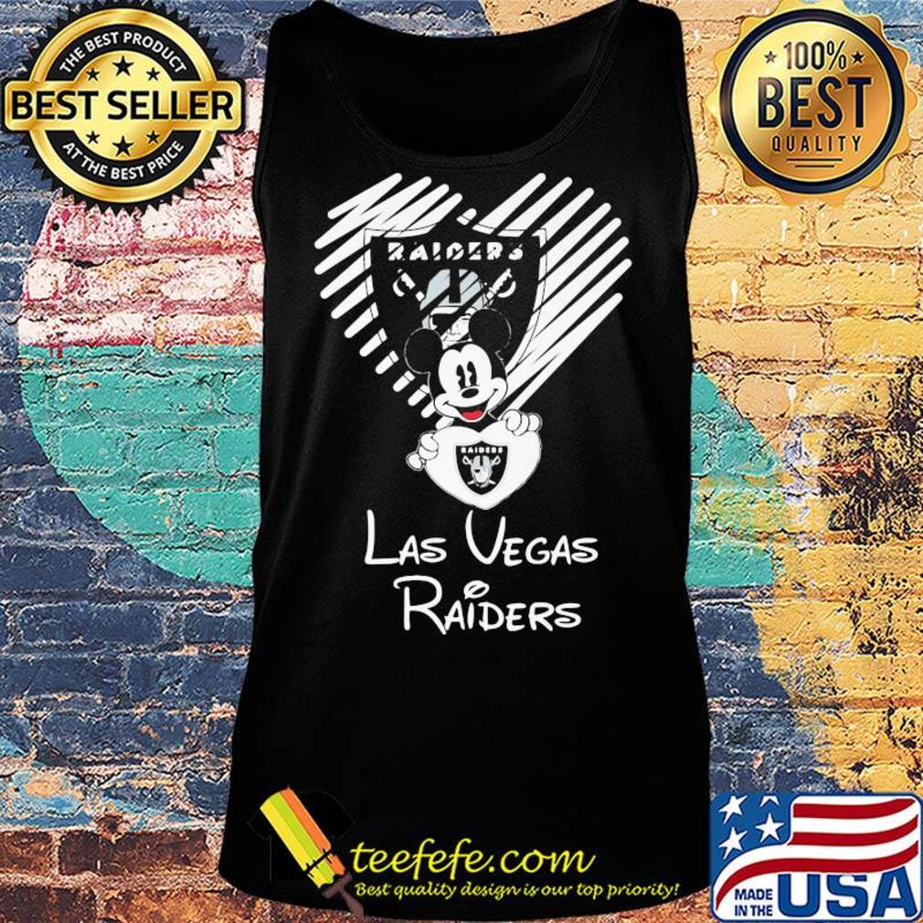 Mickey mouse hug heart las vegas raiders logo s Tank top Mickey mouse hug heart las vegas raiders logo s Tank top