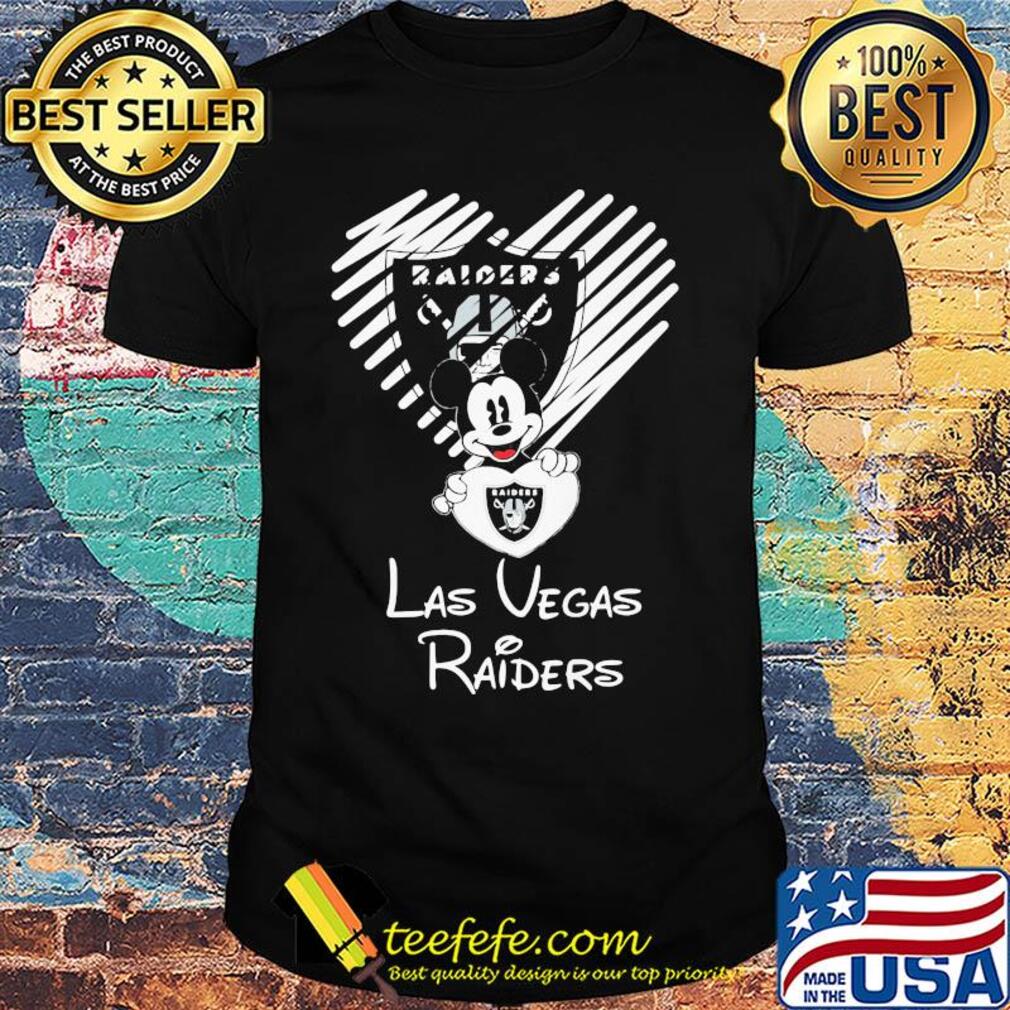 Mickey mouse hug heart las vegas raiders logo shirt Mickey mouse hug heart las vegas raiders logo shirt