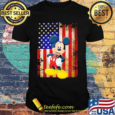 Mickey mouse independence day american flag shirt