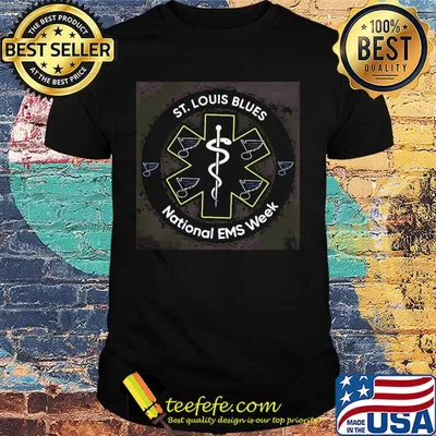 Ministry of health st.louis blues national EMS week shirt
