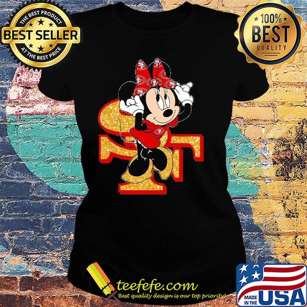 Minnie mouse san francisco 49ers diamond s Ladies tee Minnie mouse san francisco 49ers diamond s Ladies tee
