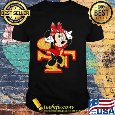 Minnie mouse san francisco 49ers diamond shirt