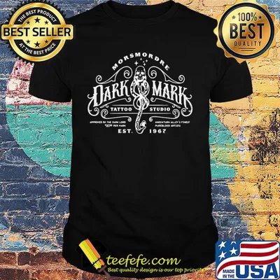 Morsmordre dark mark tattoo studio est 1967 shirt