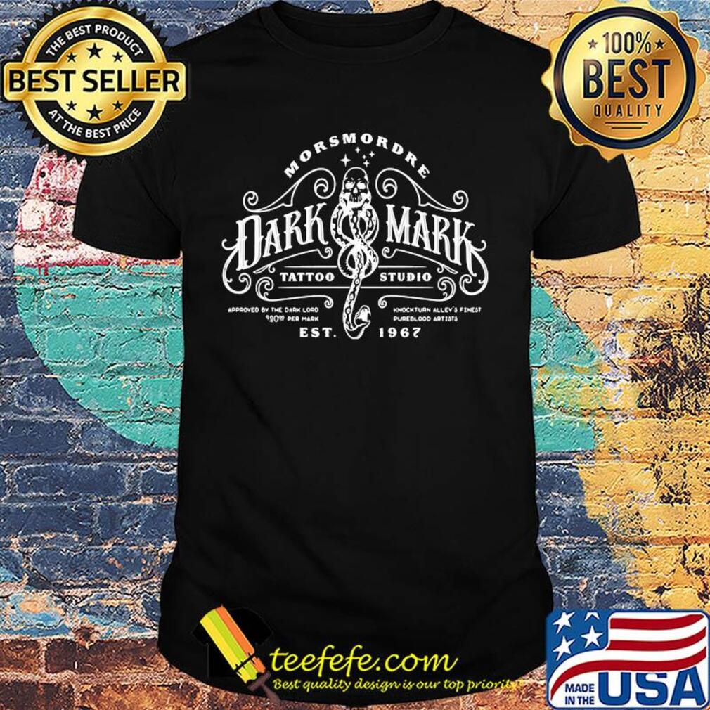 Morsmordre dark mark tattoo studio est 1967 shirt
