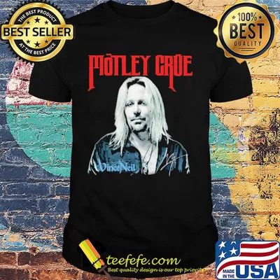 Motley Crue vince neil signature shirt