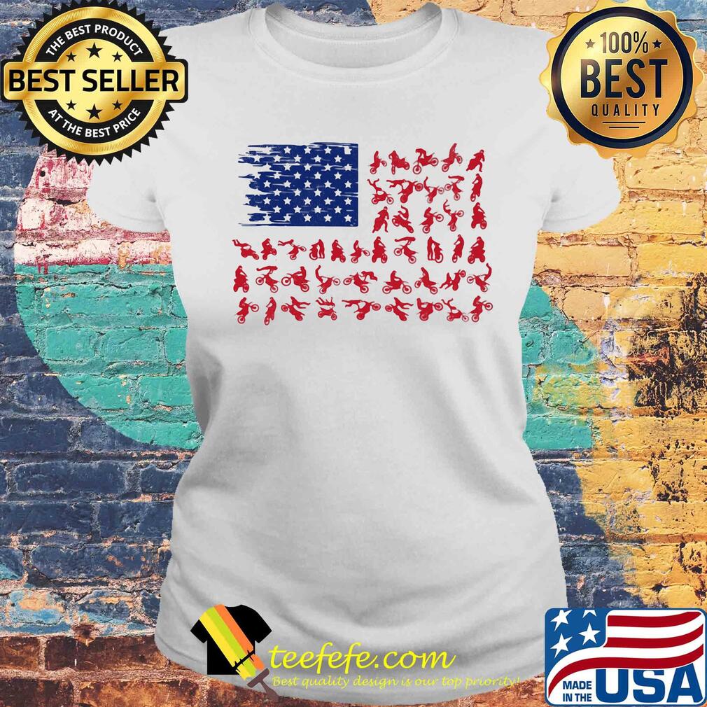 Motocross American flag veteran Independence Day s Laides tee Motocross American flag veteran Independence Day s Laides tee