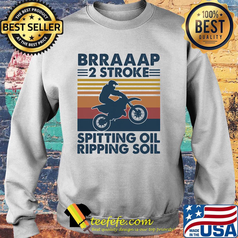 Motocross brap 2 stroke spitting oil ripping soil vintage s Sweater Motocross brap 2 stroke spitting oil ripping soil vintage s Sweater