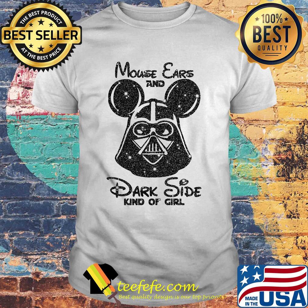 Mouse ears and dark side kindgirl diamond shirt