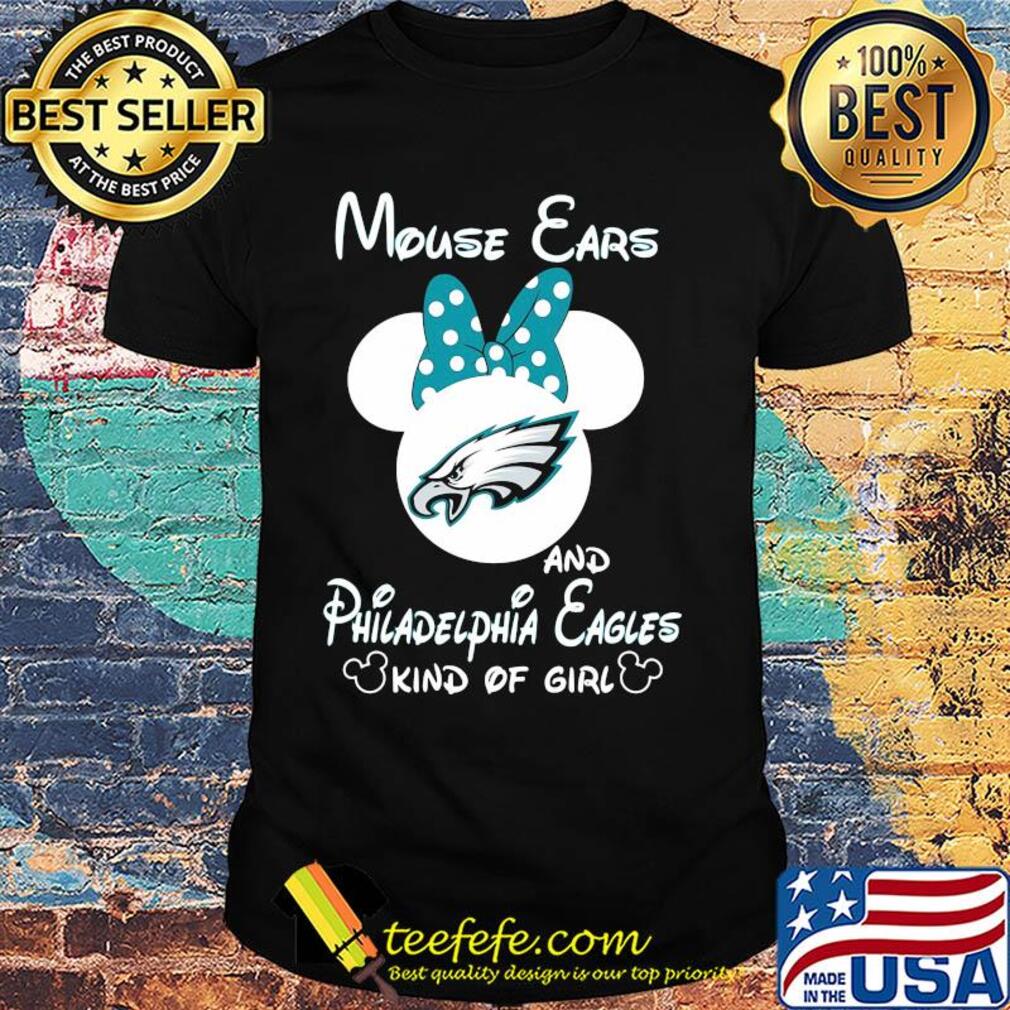 Mouse Ears and Philadelphia Eagles kind ò girl shirt