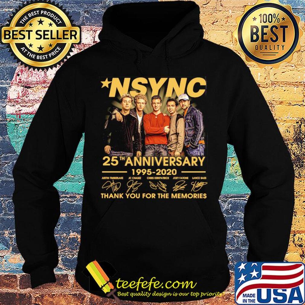 MSYNC 25th anniversary 1995-2020 thank you for the memories signature s Hoodie MSYNC 25th anniversary 1995-2020 thank you for the memories signature s Hoodie