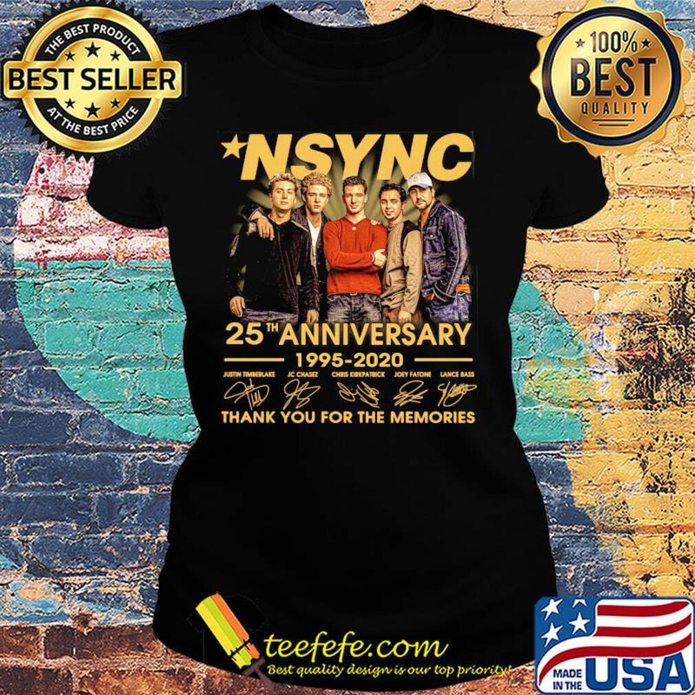MSYNC 25th anniversary 1995-2020 thank you for the memories signature s Ladies tee MSYNC 25th anniversary 1995-2020 thank you for the memories signature s Ladies tee
