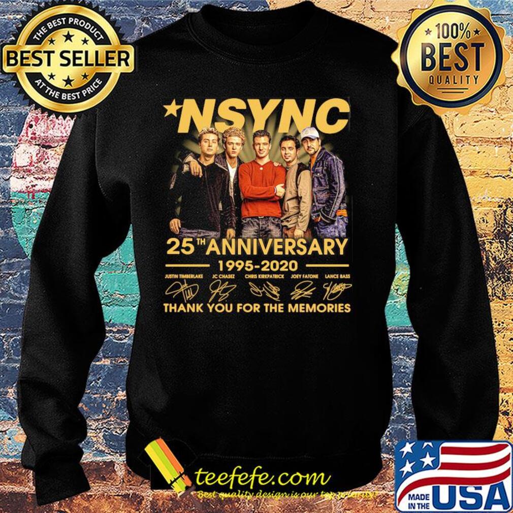 MSYNC 25th anniversary 1995-2020 thank you for the memories signature s Sweater MSYNC 25th anniversary 1995-2020 thank you for the memories signature s Sweater