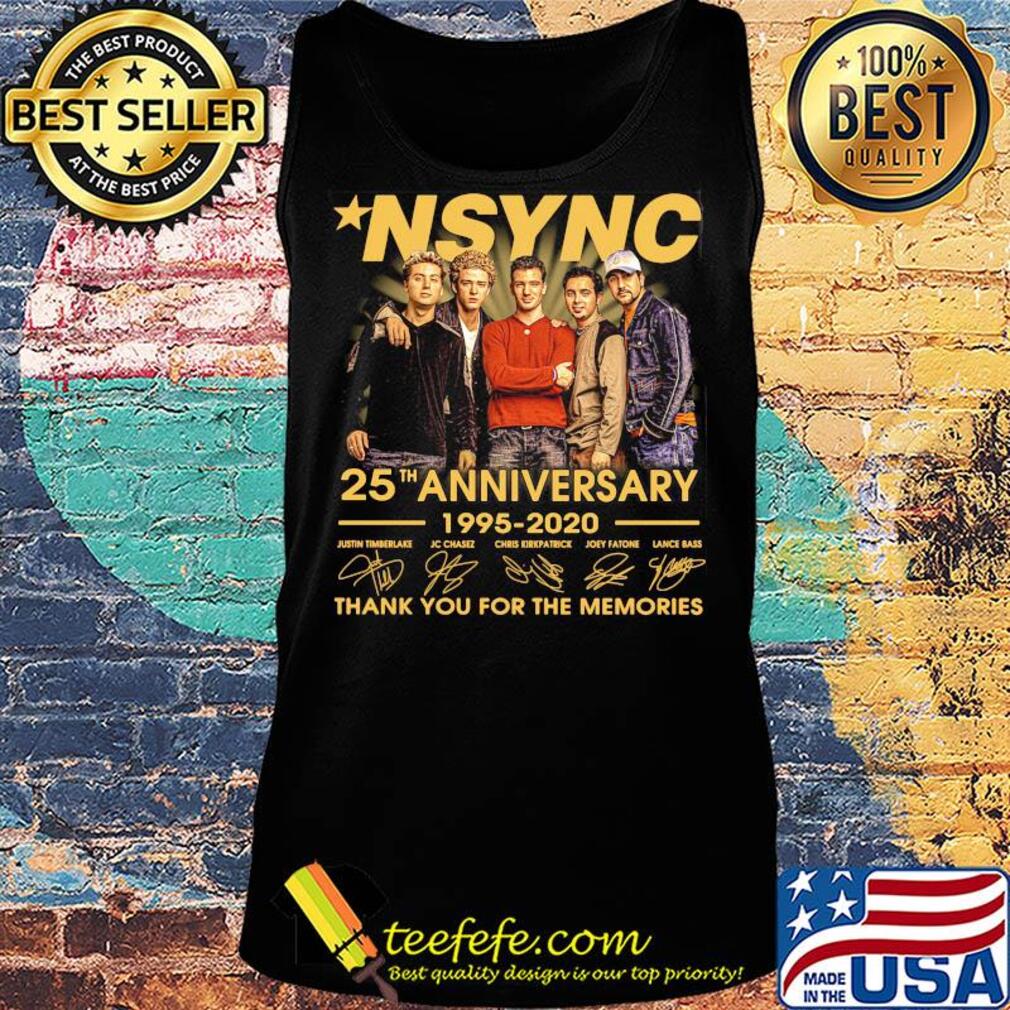 MSYNC 25th anniversary 1995-2020 thank you for the memories signature s Tank top MSYNC 25th anniversary 1995-2020 thank you for the memories signature s Tank top