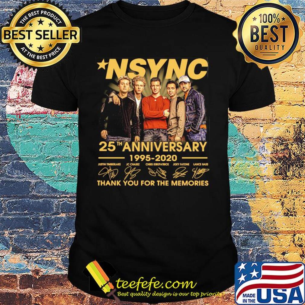 MSYNC 25th anniversary 1995-2020 thank you for the memories signature shirt