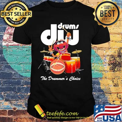 Muppet drums dw the drummer's choice shirt