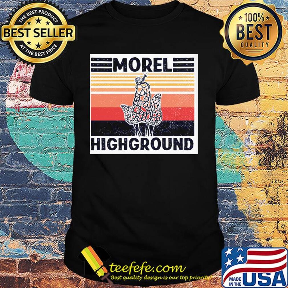 Mushroom hunter Snail morel highground vintage shirt