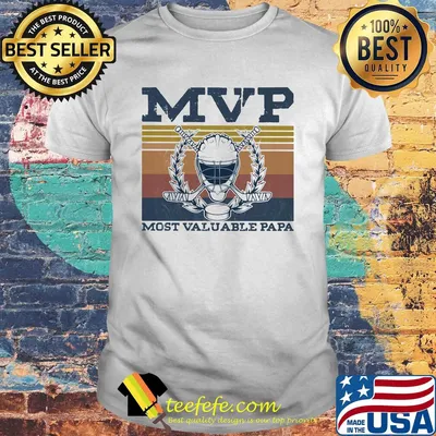 MVP most valuable papa Hockey vintage shirt