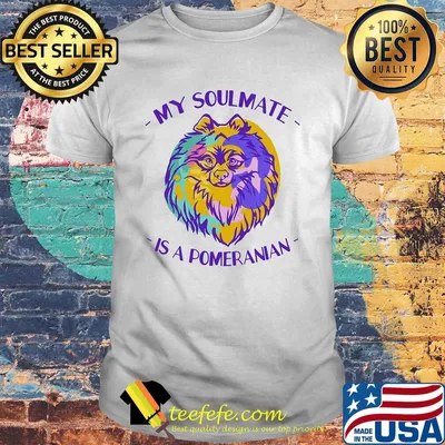 My soulmate is a pomeranian art shirt