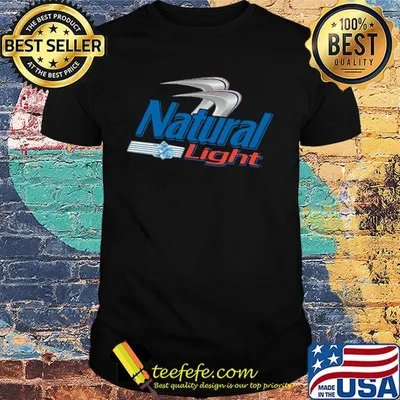 Natural light beer new logo shirt