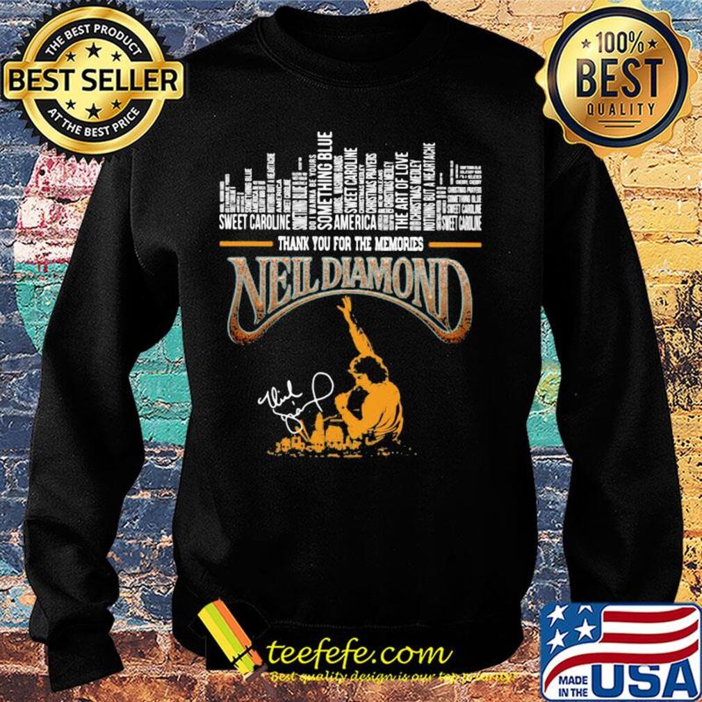Neil diamond thank you for the memories signature s Sweater Neil diamond thank you for the memories signature s Sweater