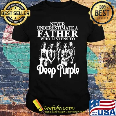 Never underestimate a father who listens to Deep Purple shirt