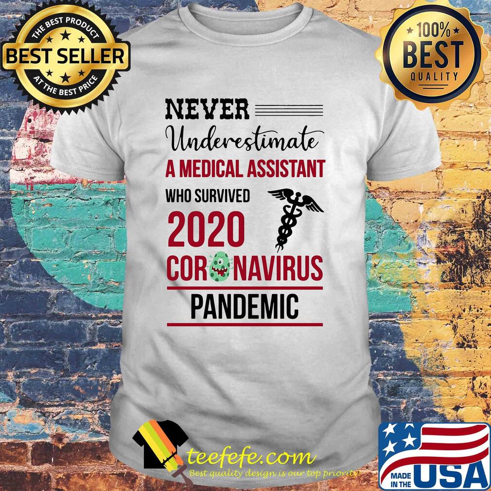 Never underestimate a medical assistant who survived 2020 coronavirus pandemic shirt Never underestimate a medical assistant who survived 2020 coronavirus pandemic shirt